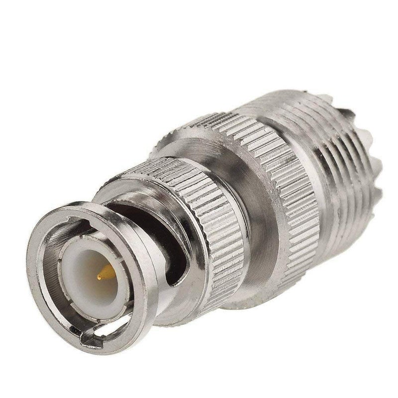TengKo BNC Male to UHF Female SO-239 SO239 Adapter Connector RF Coaxial Coax Adapter for Antenna Coaxial Cable Radio Scanner (2 Pack) - Image 5